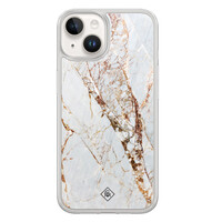 Casimoda iPhone 14 hybride hoesje - Marmer goud