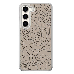 Casimoda Samsung Galaxy S23 hybride hoesje - Abstract lines
