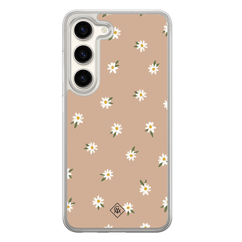 Casimoda Samsung Galaxy S23 hybride hoesje - Sweet daisies