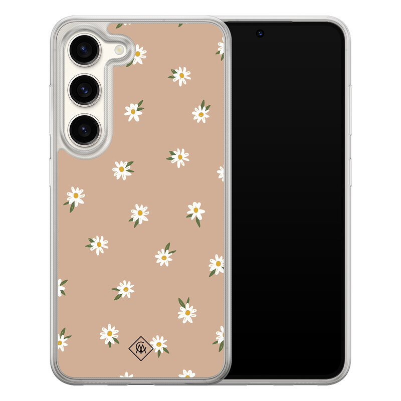 Casimoda Samsung Galaxy S23 hybride hoesje - Sweet daisies