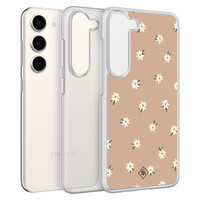 Casimoda Samsung Galaxy S23 hybride hoesje - Sweet daisies