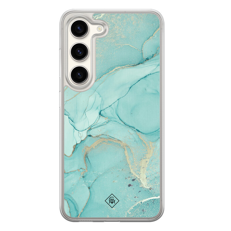 Casimoda Samsung Galaxy S23 hybride hoesje - Touch of mint