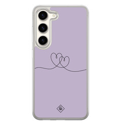 Casimoda Samsung Galaxy S23 hybride hoesje - Hart lila