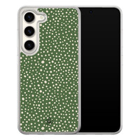 Casimoda Samsung Galaxy S23 hybride hoesje - Green dots