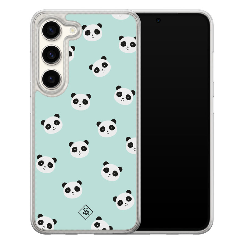 Casimoda Samsung Galaxy S23 hybride hoesje - Panda print