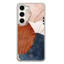 Casimoda Samsung Galaxy S23 hybride hoesje - Abstract terracotta