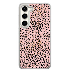 Casimoda Samsung Galaxy S23 hybride hoesje - Pink confetti