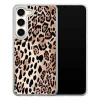 Casimoda Samsung Galaxy S23 hybride hoesje - Golden wildcat