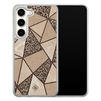 Casimoda Samsung Galaxy S23 hybride hoesje - Leopard abstract