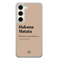 Casimoda Samsung Galaxy S23 hybride hoesje - Hakuna matata