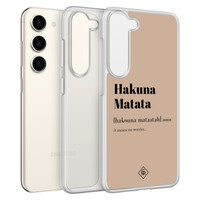 Casimoda Samsung Galaxy S23 hybride hoesje - Hakuna matata