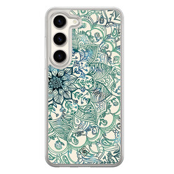 Casimoda Samsung Galaxy S23 hybride hoesje - Mandala blauw