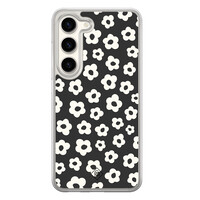 Casimoda Samsung Galaxy S23 hybride hoesje - Retro bloempjes