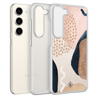 Casimoda Samsung Galaxy S23 hybride hoesje - Abstract dots