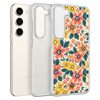 Casimoda Samsung Galaxy S23 hybride hoesje - Blossom