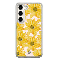 Casimoda Samsung Galaxy S23 hybride hoesje - Zonnebloempjes