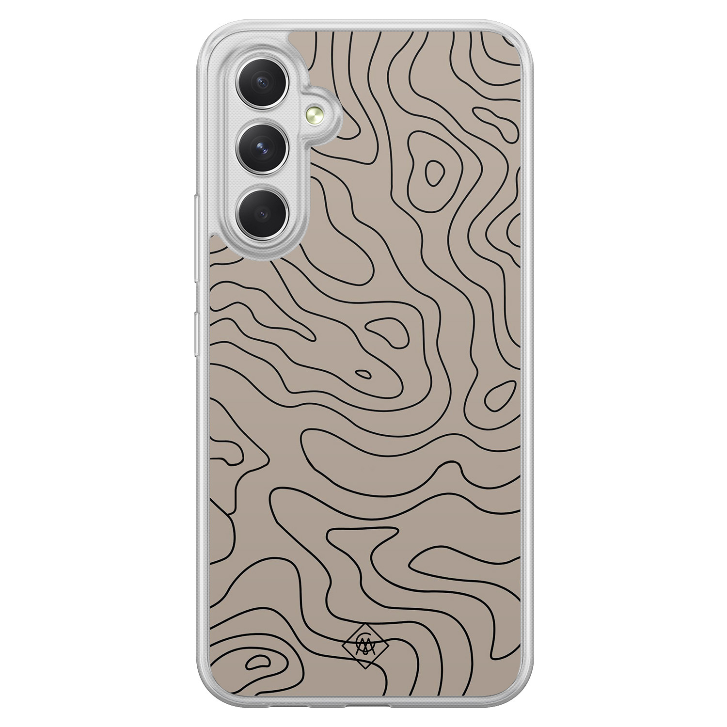 Samsung Galaxy A54 hybride hoesje - Abstract lines