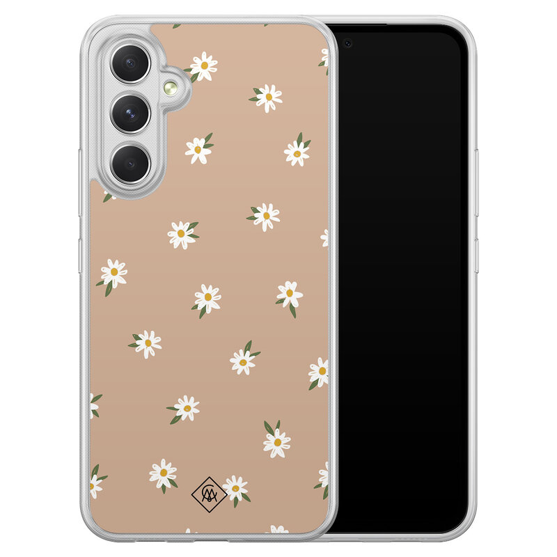 Casimoda Samsung Galaxy A54 hybride hoesje - Sweet daisies