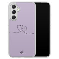 Casimoda Samsung Galaxy A54 hybride hoesje - Hart lila