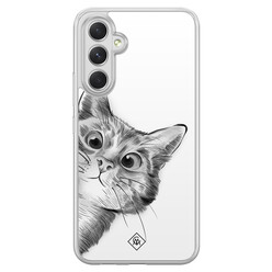 Casimoda Samsung Galaxy A54 hybride hoesje - Kat kiekeboe