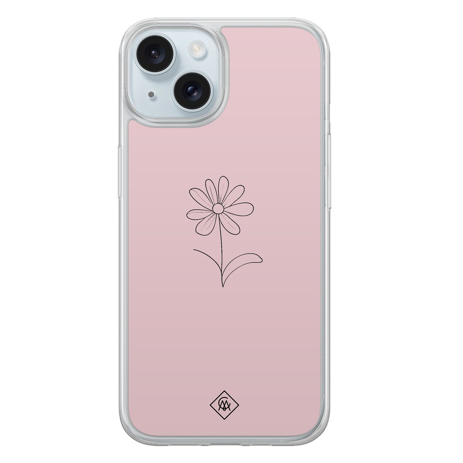 iPhone 15 hybride hoesje - Madeliefje