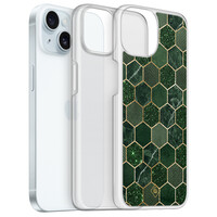 Casimoda iPhone 15 hybride hoesje - Kubus groen