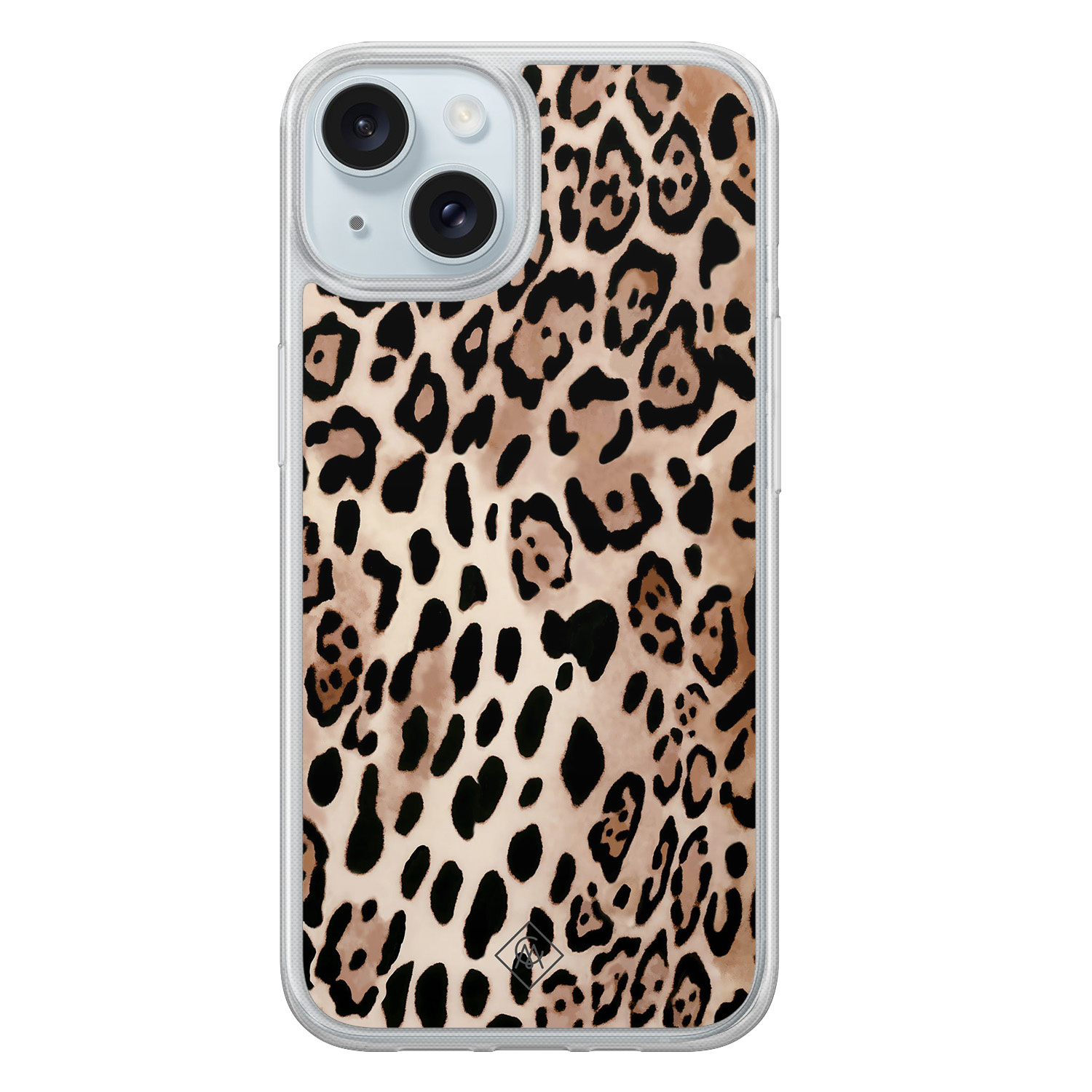 iPhone 15 hybride hoesje - Golden wildcat