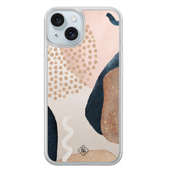 Casimoda iPhone 15 hybride hoesje - Abstract dots