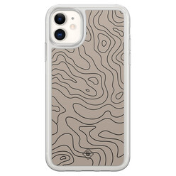 Casimoda iPhone 11 hybride hoesje - Abstract lines