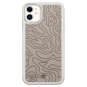 Casimoda iPhone 11 hybride hoesje - Abstract lines