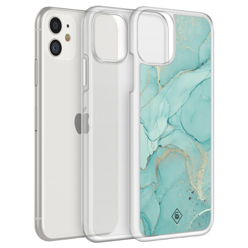 Casimoda iPhone 11 hybride hoesje - Touch of mint