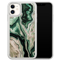 Casimoda iPhone 11 hybride hoesje - Green waves