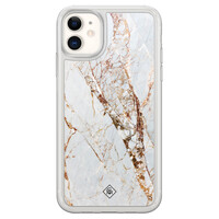 Casimoda iPhone 11 hybride hoesje - Marmer goud