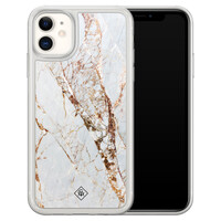 Casimoda iPhone 11 hybride hoesje - Marmer goud