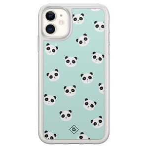 Casimoda iPhone 11 hybride hoesje - Panda print