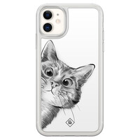 Casimoda iPhone 11 hybride hoesje - Kat kiekeboe