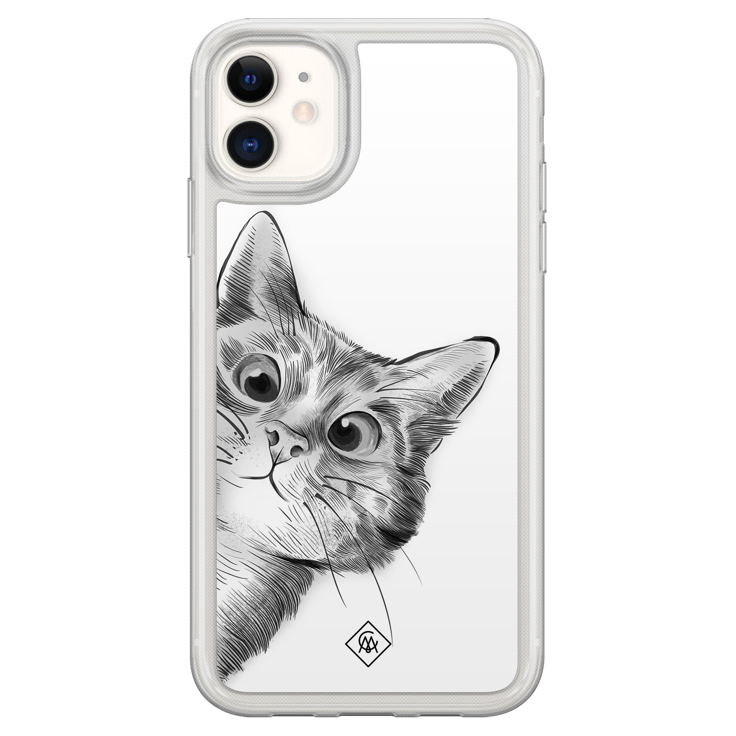 iPhone 11 hybride hoesje - Kat kiekeboe