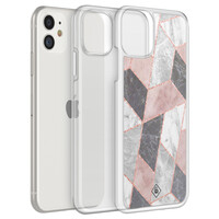 Casimoda iPhone 11 hybride hoesje - Stone grid