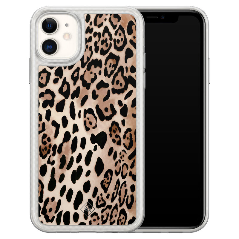 Casimoda iPhone 11 hybride hoesje - Golden wildcat