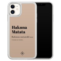 Casimoda iPhone 11 hybride hoesje - Hakuna matata