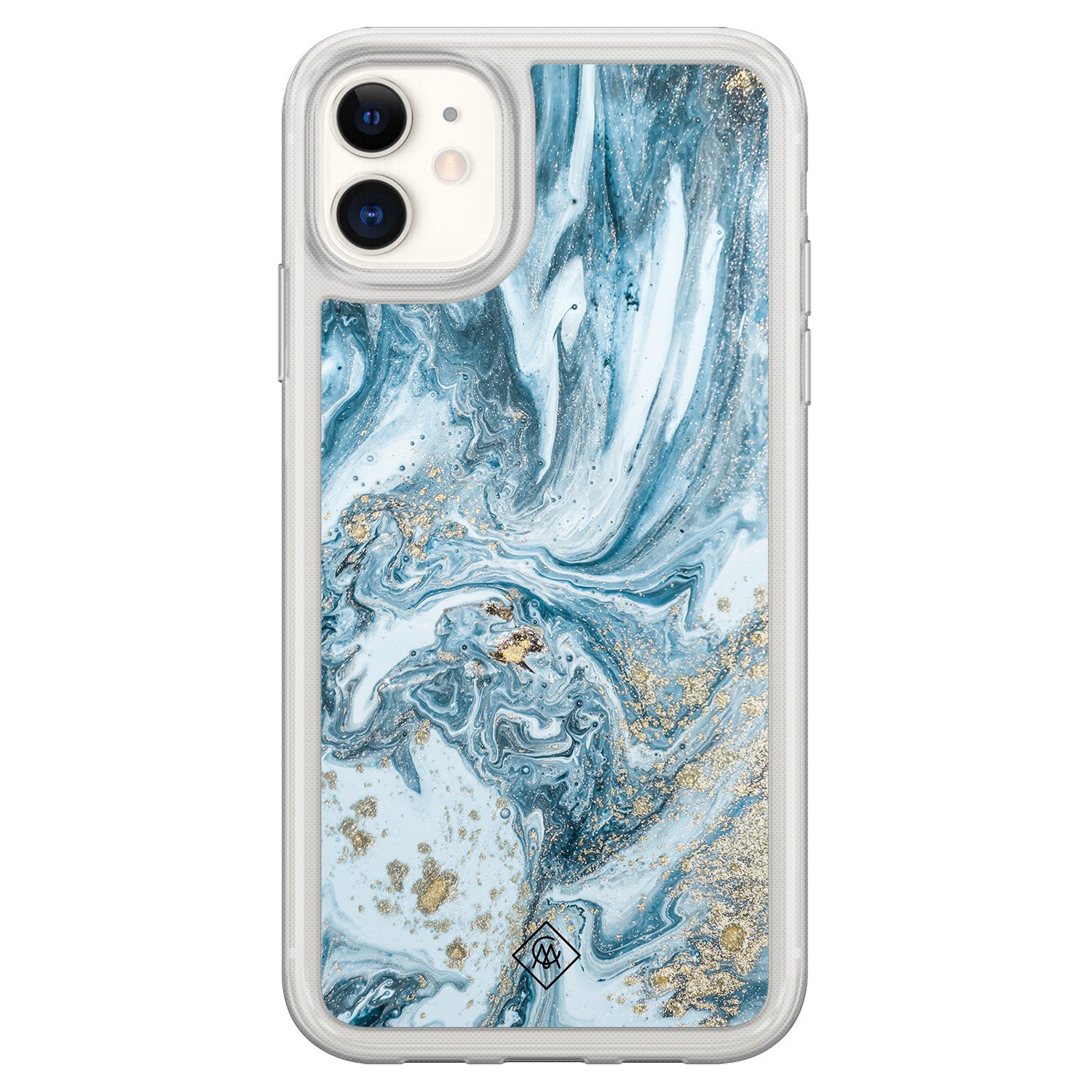 iPhone 11 hybride hoesje - Marble sea