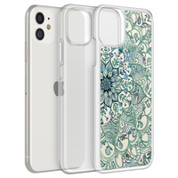 Casimoda iPhone 11 hybride hoesje - Mandala blauw