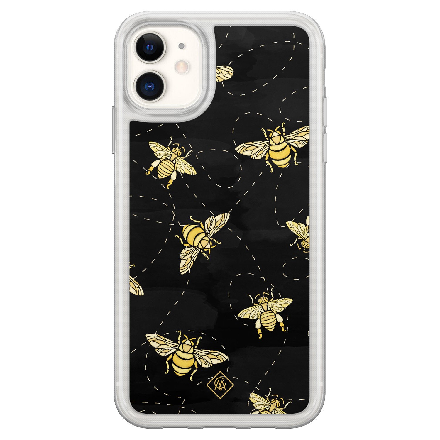 iPhone 11 hybride hoesje - Bee happy