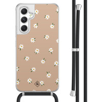 Casimoda Samsung Galaxy A54 hoesje met koord - Sweet daisies