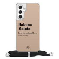 Casimoda Samsung Galaxy A54 hoesje met koord - Hakuna matata