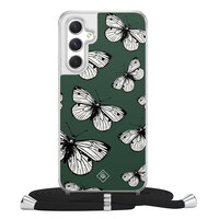Casimoda Samsung Galaxy A54 hoesje met koord - Vlinders