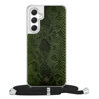 Casimoda Samsung Galaxy A54 hoesje met koord - Snake mix