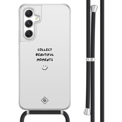 Casimoda Samsung Galaxy A54 hoesje met koord - Collect moments