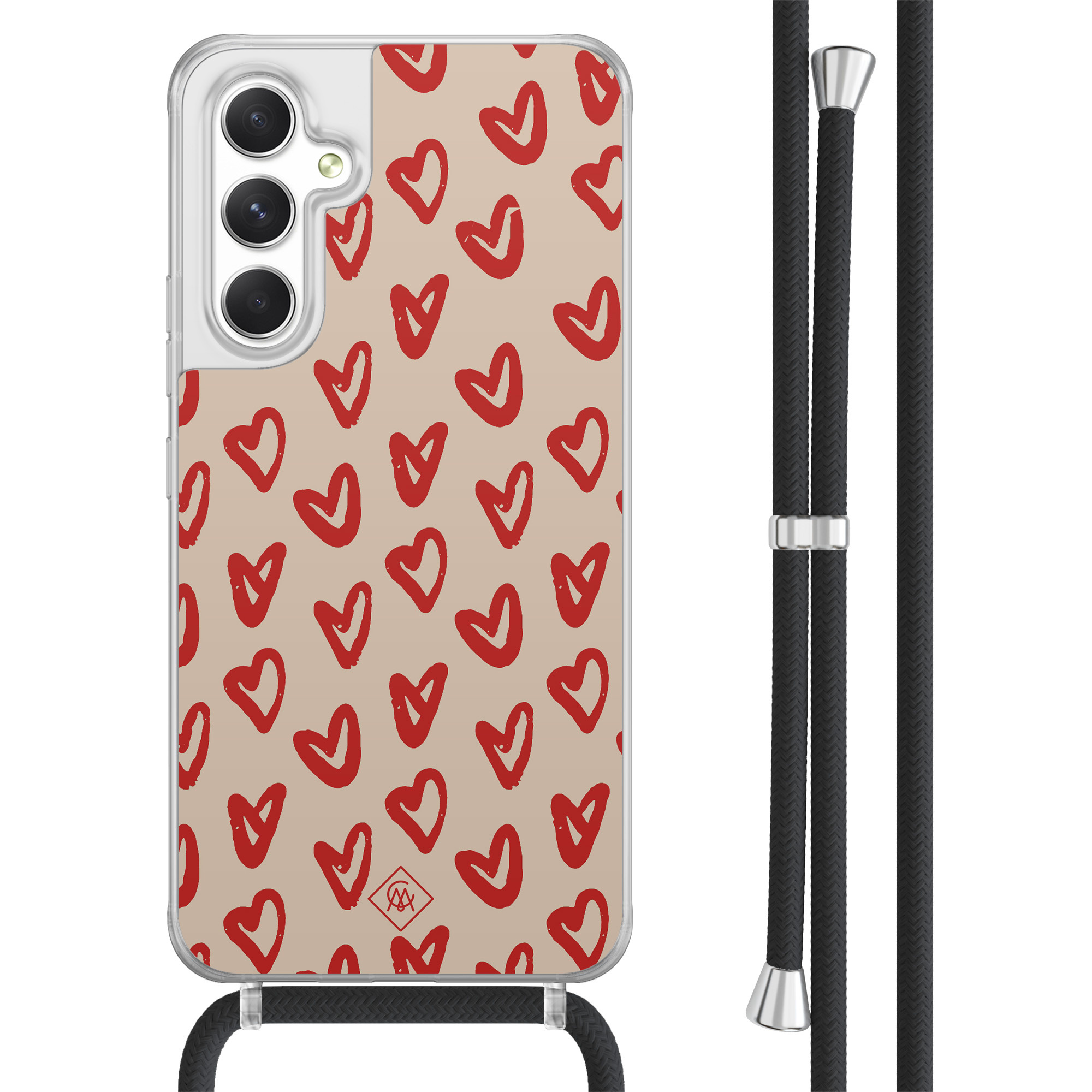 Samsung Galaxy A54 hoesje met koord Hartendief