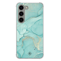 Casimoda Samsung Galaxy S23 siliconen shockproof hoesje - Touch of mint